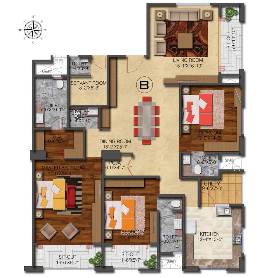 floor plan - Level 8